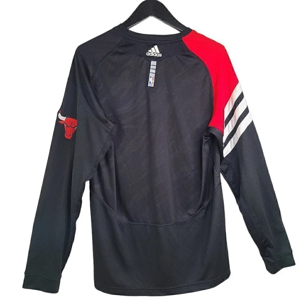 Chicago Bulls NBA Adidas ClimaCool Warm Up Long Sleeve Shooting Shirt Size M